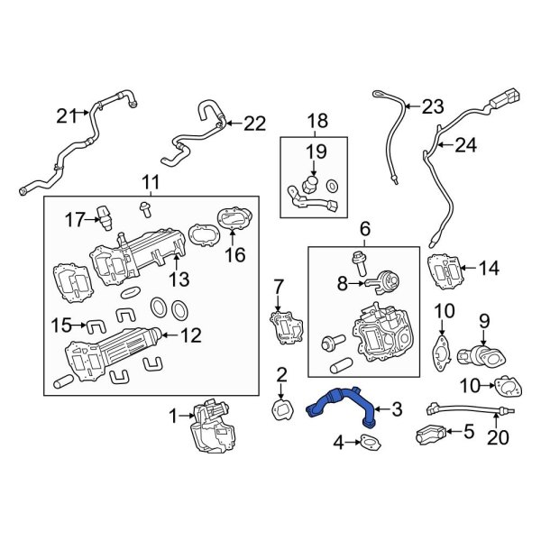 Exhaust Gas Recirculation (EGR) Tube