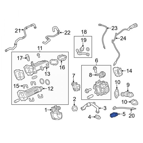Ford OE BC3Z9E882A EGR Vacuum Delay Valve