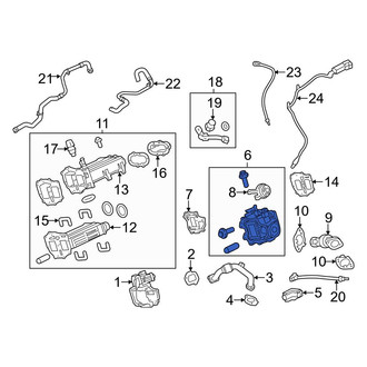 Ford OE - Exhaust Gas Recirculation (EGR) Valve Spacer Plate