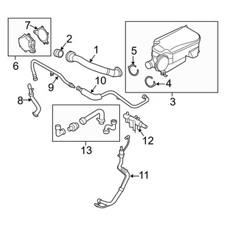 Ford OE - Emission System - Emission Components (Vacuum Pump & Hoses), (6.7L)