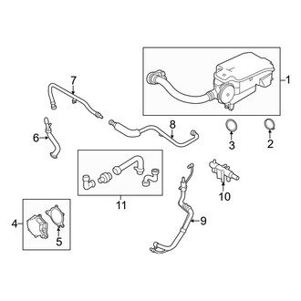 Ford OE - Emission System - Emission Components (Vacuum Pump & Hoses), (6.7L)