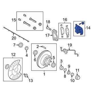 Ford OE - Rear Left Disc Brake Caliper
