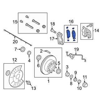 Ford OE - Front Disc Brake Pad Set
