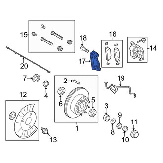 Ford OE - Front Disc Brake Caliper Bracket