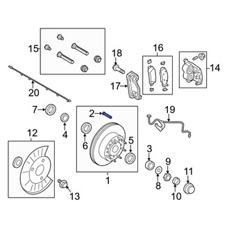 Ford OE - Front Wheel Lug Stud