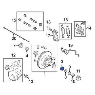 Ford OE - Front Outer Wheel Bearing