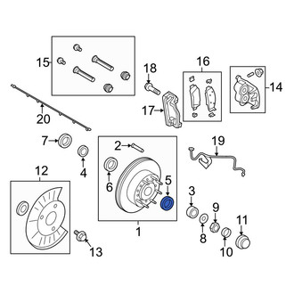 Ford OE - Rear Outer Wheel Bearing Race