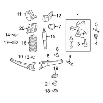 Ford OE - Front Suspension - Suspension Components (Twin I Beam), (RWD 6.2L)