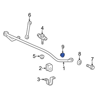 Ford OE - Rear Suspension Shock Absorber Nut