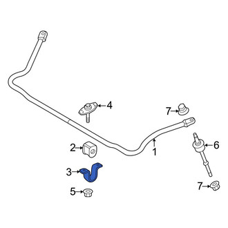 Ford OE - Front Suspension Stabilizer Bar Bracket