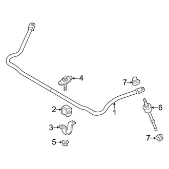 Ford OE - Front Suspension - Stabilizer Bar (Monobeam Axle), (RWD)