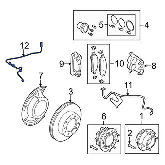 Ford OE - Front ABS Wheel Speed Sensor