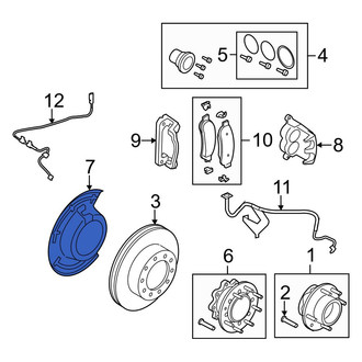 Ford OE - Front Right Brake Dust Shield