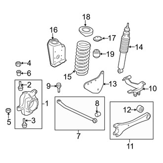 Ford OE - Front Suspension - Suspension Components (4WD 6.2L)