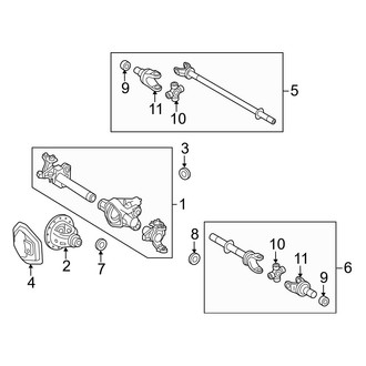 Ford OE - Front Suspension - Carrier & Front Axles (4WD)