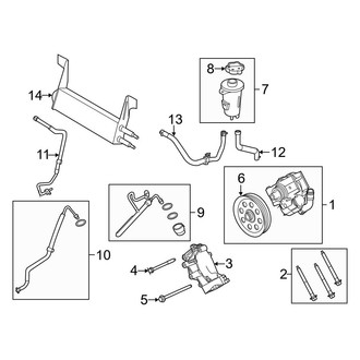 Ford OE - Steering Gear & Linkage - Pump & Hoses (W/O Hydroboost), (6.7L)