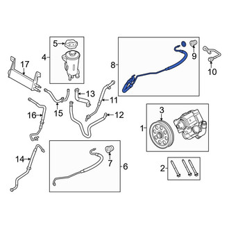 Ford OE - Power Steering Pressure Hose