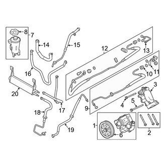 Ford OE - Steering Gear & Linkage - Pump & Hoses (With Hydroboost), (6.7L)