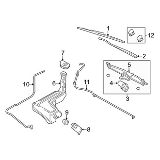 Ford OE - Windshield - Wiper & Washer Components (King Ranch / Lariat / XLT Crew Cab)
