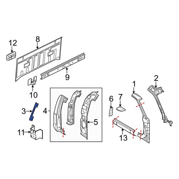 Body A-Pillar Reinforcement Bracket