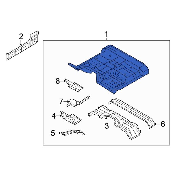 Ford OE BC3Z2511000A Floor Pan