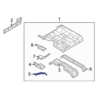 Ford OE - Left Floor Pan Reinforcement