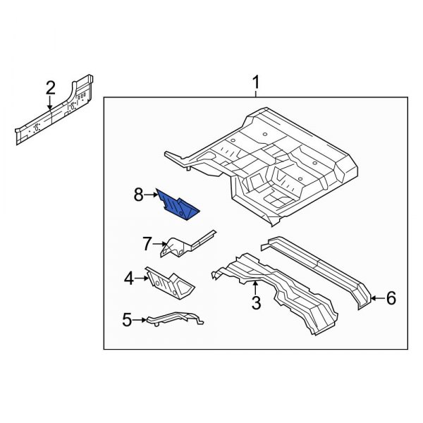 Floor Pan Crossmember