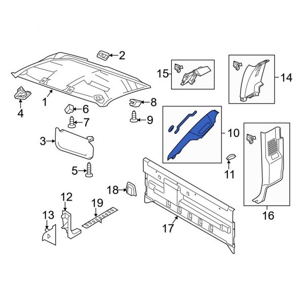 Body A-Pillar Trim Panel