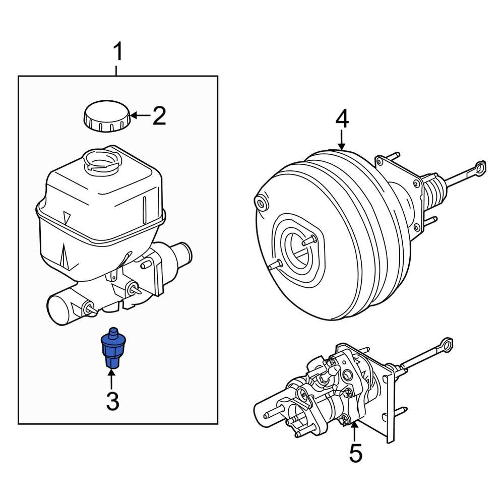 Ford OE 9C2Z2B674A Brake Fluid Pressure Sensor