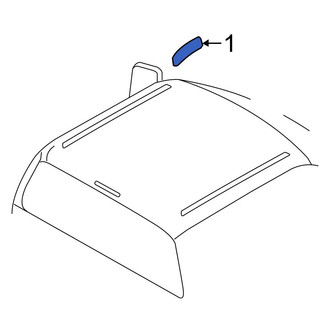 Ford OE - Right Roof Molding
