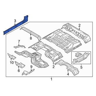 Ford OE - Right Inner Rocker Panel Reinforcement