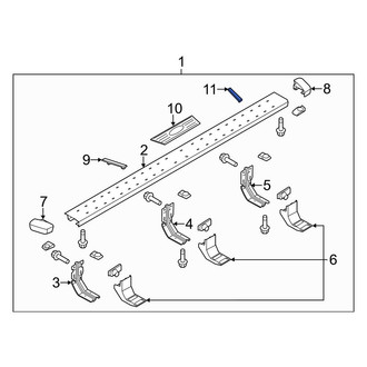 Ford OE - Rear Left Running Board Step Pad