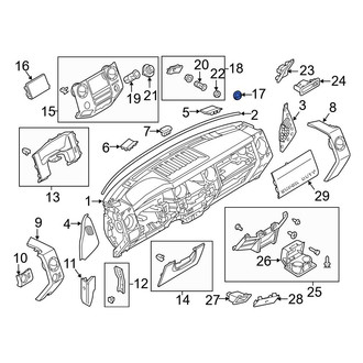 Ford OE - Instrument Panel Coin Holder