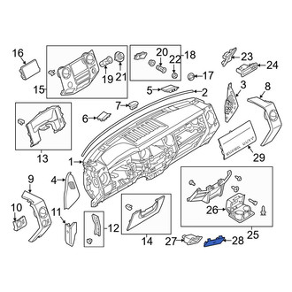 Ford OE - Instrument Panel Storage Compartment