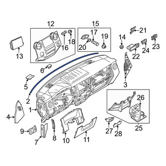 Ford OE - Dashboard Panel Seal