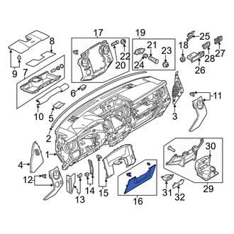 Ford OE - Instrument Panel Knee Bolster