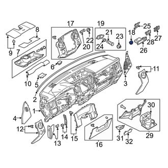 Ford OE - Instrument Panel Coin Holder