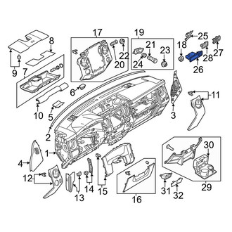 Ford OE - Instrument Panel Storage Compartment