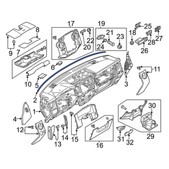 Ford OE - Dashboard Panel Seal
