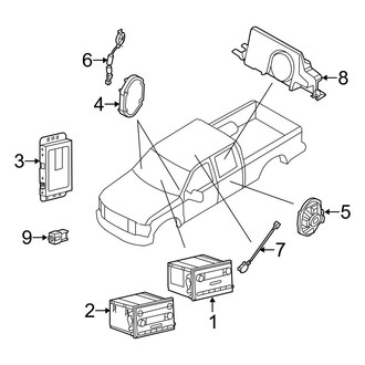 Ford OE - Instrument Panel - Sound System (Crew Cab)