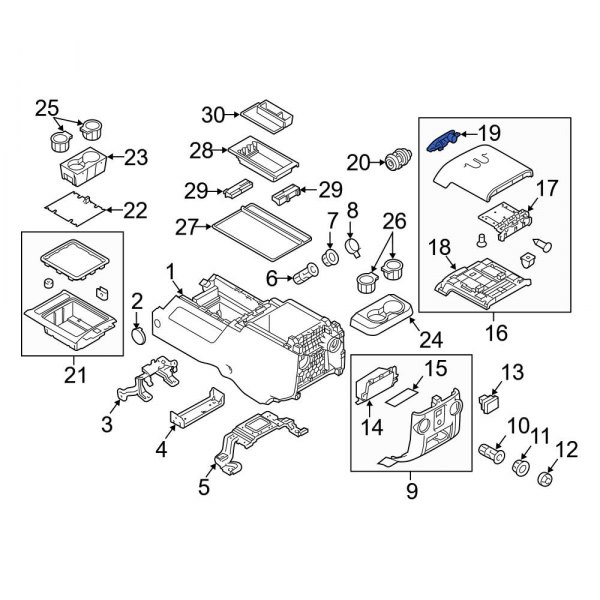 Center Console Latch