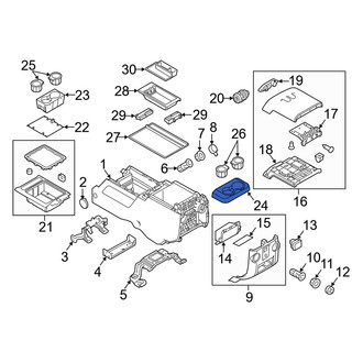 Ford OE - Rear Console Cup Holder