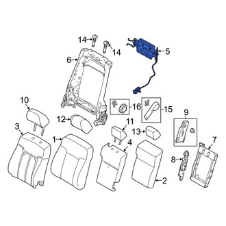 Ford OE - Front Left Seat Lumbar Support Cushion