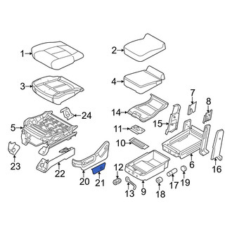 Ford OE - Front Left Seat Trim Panel
