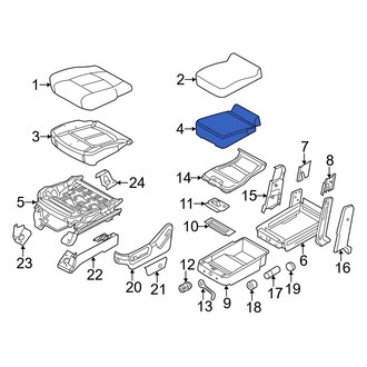 Ford OE - Front Center Seat Cushion Pad