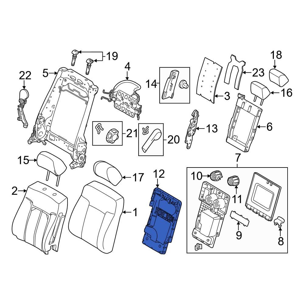 Ford OE BC3Z28624A14A Front Center Console Lid Bracket