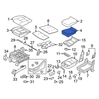 Ford OE - Front Center Seat Cushion Pad