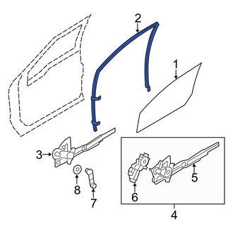 Ford OE - Front Left Window Channel