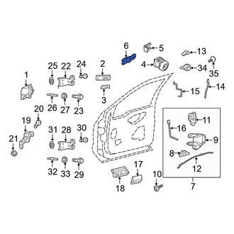Ford OE - Front Left Door Lock Operating Rod