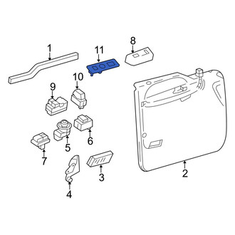 Ford OE - Front Left Door Window Switch Bezel